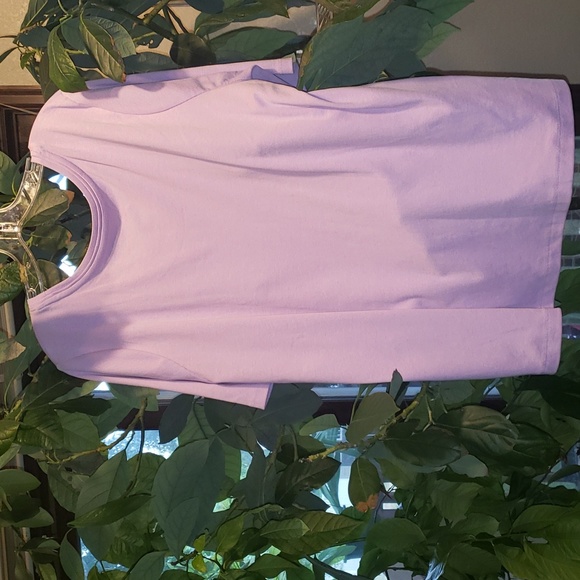 Eddie Bauer Scoop Neck Short Sleeve Tee Shirt Orchid Purple 3X NWT - Picture 5 of 10